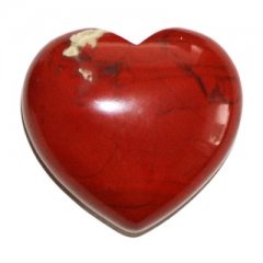Jaspis červený - masážne srdce