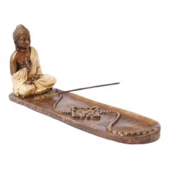 Stojan na vonné tyčinky - meditujúci Budha
