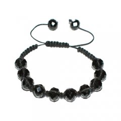 Shamballa náramok - čierny