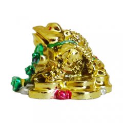Žaba hojnosti ruyi - zlatá, 50mm