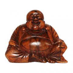 Budha prosperita  a blahobyt - drevený 70 mm