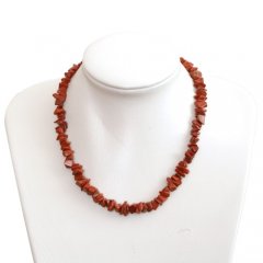 Jaspis červený - náhrdelník 44-51 cm